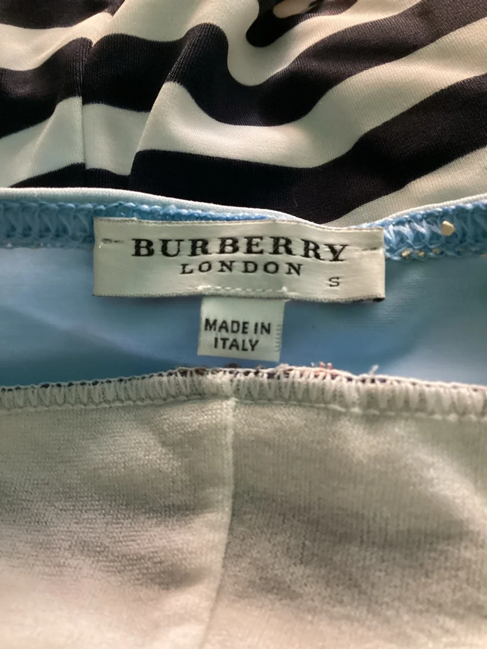 Burberry Breton Striped Swimsuit,